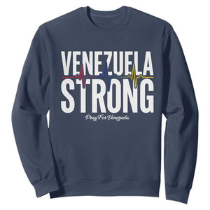 Venezuela Strong Venezuelan Heartbeat Sweatshirt Solidarity Resilience Hope and Prayer