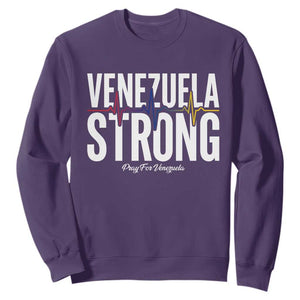 Venezuela Strong Venezuelan Heartbeat Sweatshirt Solidarity Resilience Hope and Prayer
