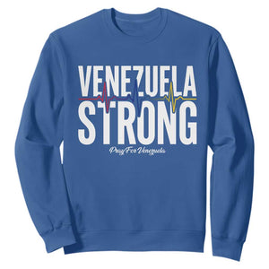 Venezuela Strong Venezuelan Heartbeat Sweatshirt Solidarity Resilience Hope and Prayer