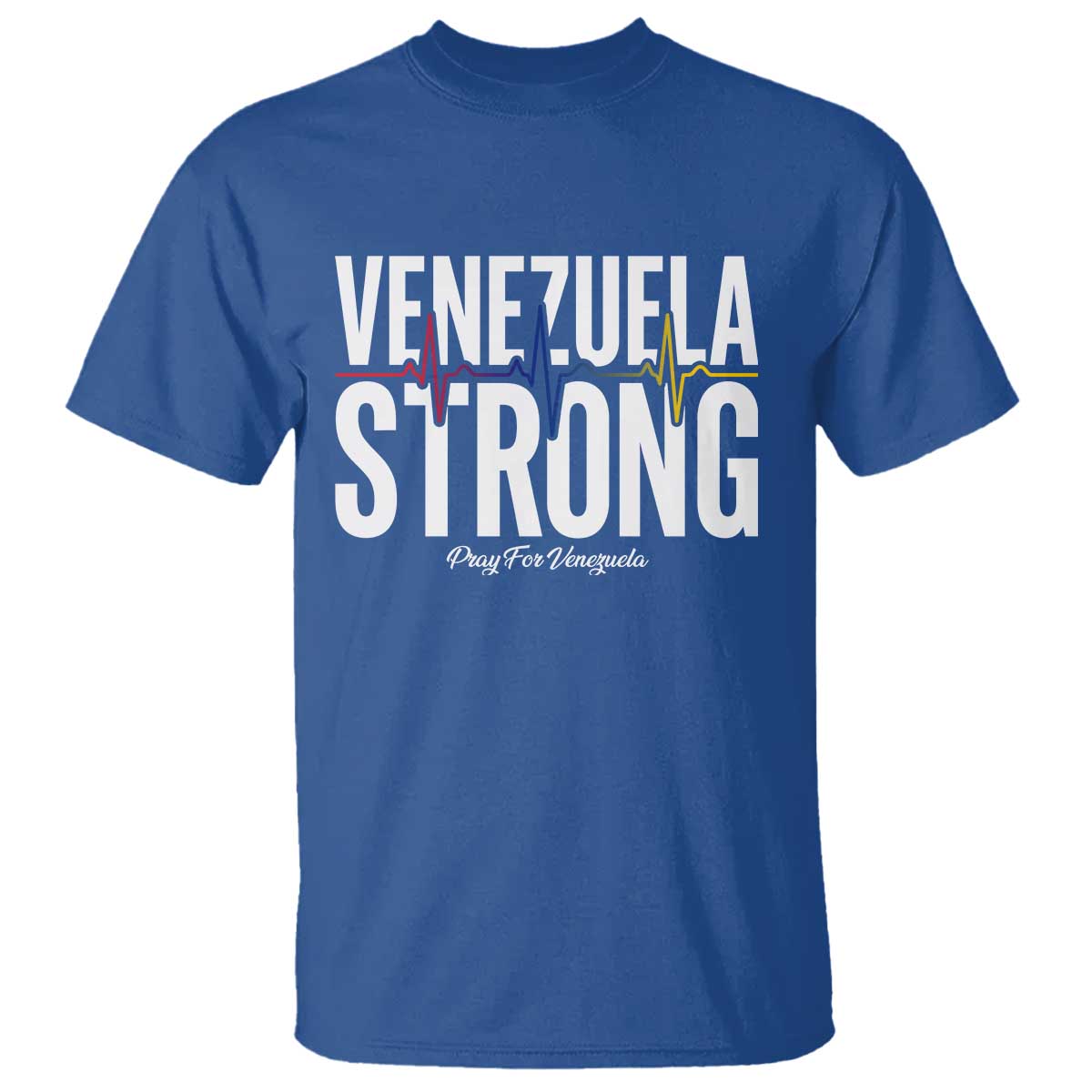 Venezuela Strong Venezuelan Heartbeat T Shirt Solidarity Resilience Hope and Prayer