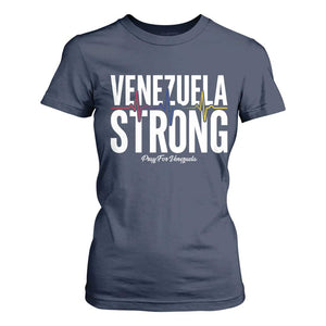 Venezuela Strong Venezuelan Heartbeat T Shirt For Women Solidarity Resilience Hope and Prayer