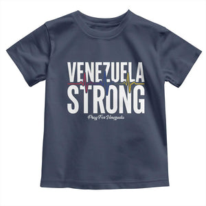 Venezuela Strong Venezuelan Heartbeat Toddler T Shirt Solidarity Resilience Hope and Prayer
