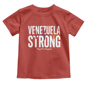 Venezuela Strong Venezuelan Heartbeat Toddler T Shirt Solidarity Resilience Hope and Prayer