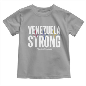 Venezuela Strong Venezuelan Heartbeat Toddler T Shirt Solidarity Resilience Hope and Prayer