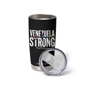 Venezuela Strong Venezuelan Heartbeat Tumbler Cup Solidarity Resilience Hope and Prayer TS02 Print Your Wear