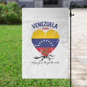 Venezuela Strong Healing Support Garden Flag Hope Grows Through Cracks Venezuelan Flag Heart