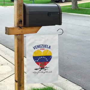 Venezuela Strong Healing Support Garden Flag Hope Grows Through Cracks Venezuelan Flag Heart