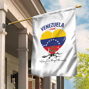 Venezuela Strong Healing Support Garden Flag Hope Grows Through Cracks Venezuelan Flag Heart