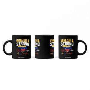 Venezuela Strong Support and Solidarity Coffee Mug Patriotic Venezuelan Flag Country Map