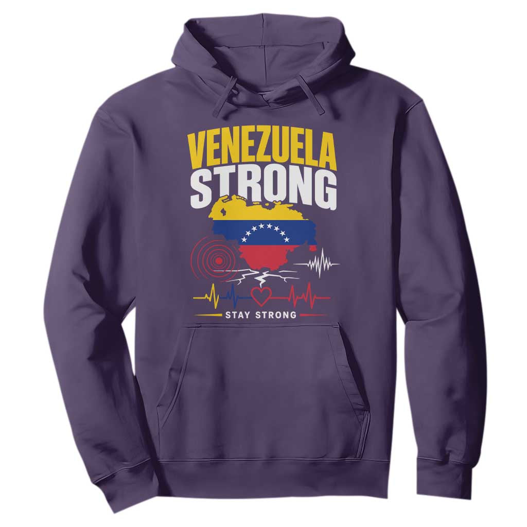 Venezuela Strong Support and Solidarity Hoodie Patriotic Venezuelan Flag Country Map