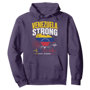 Venezuela Strong Support and Solidarity Hoodie Patriotic Venezuelan Flag Country Map