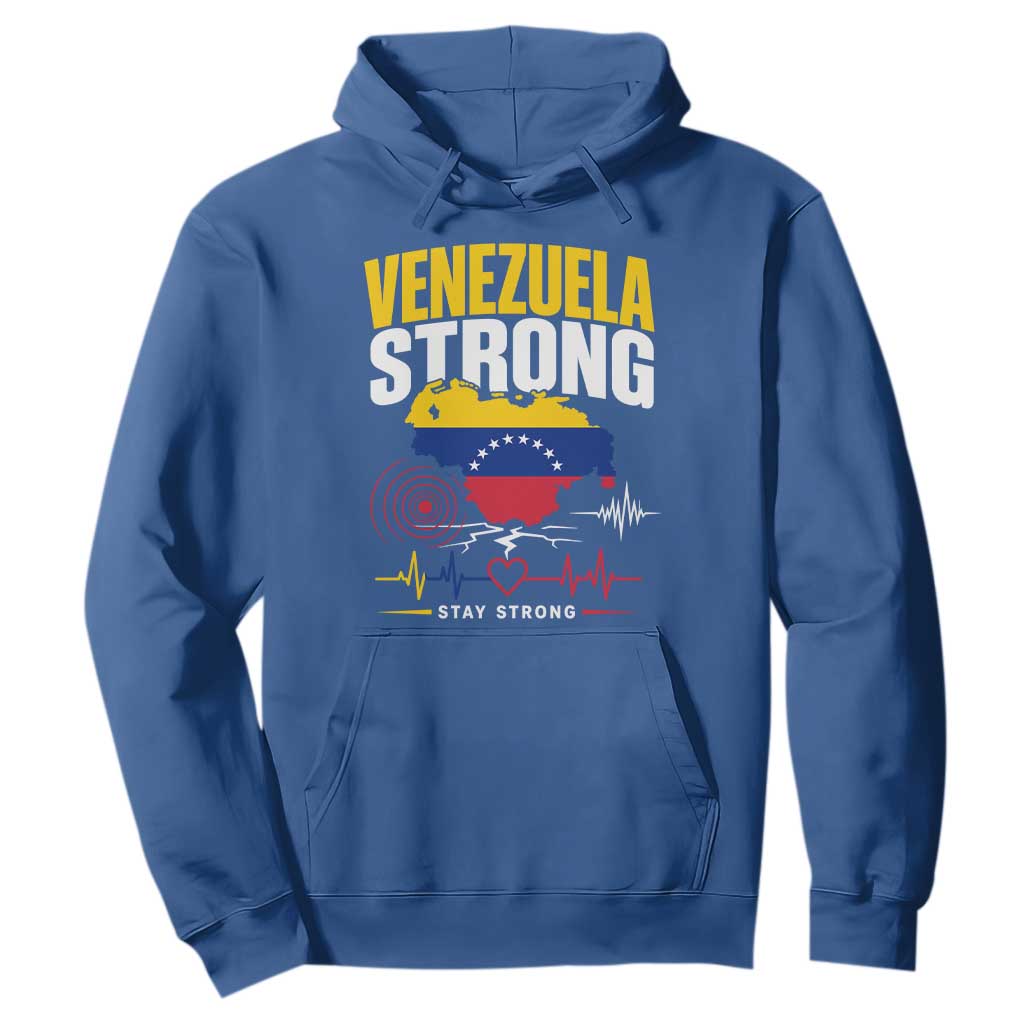 Venezuela Strong Support and Solidarity Hoodie Patriotic Venezuelan Flag Country Map