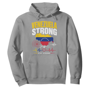 Venezuela Strong Support and Solidarity Hoodie Patriotic Venezuelan Flag Country Map