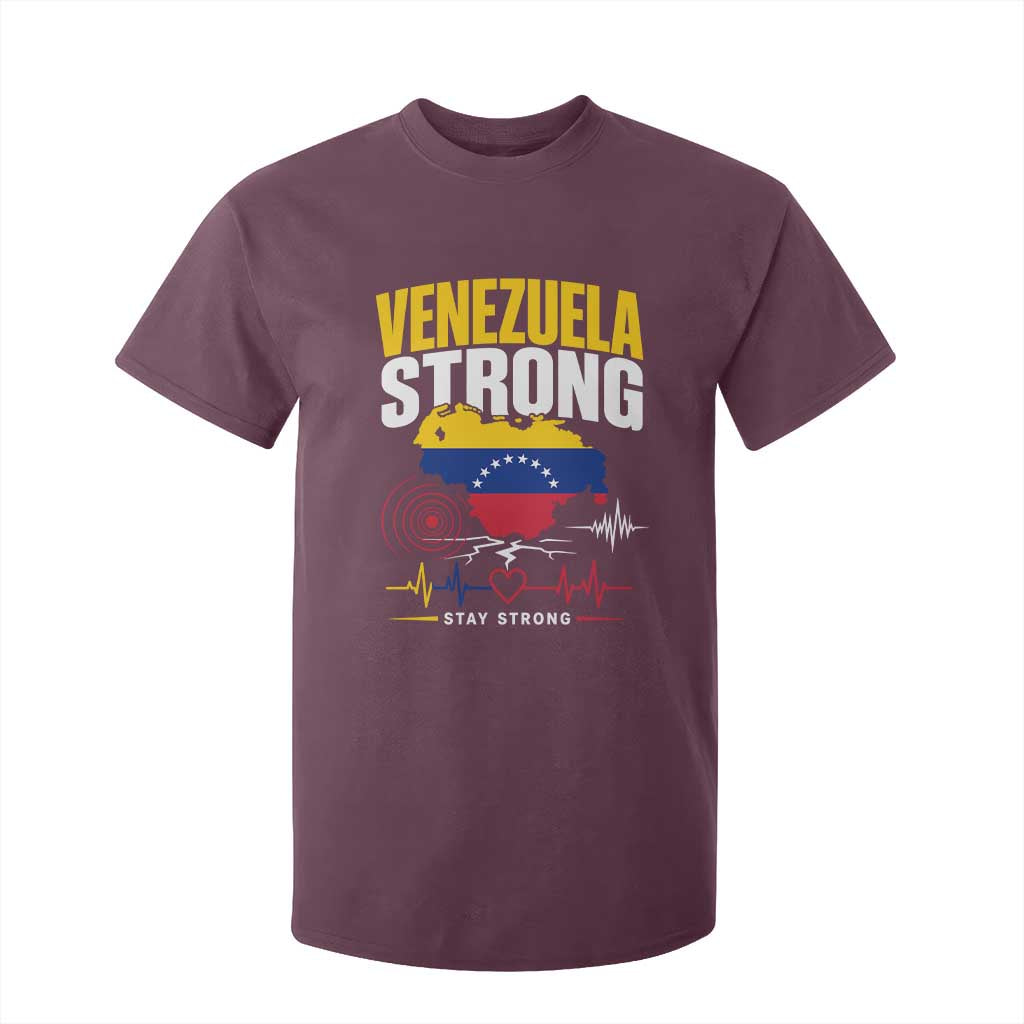 Venezuela Strong Support and Solidarity T Shirt For Kid Patriotic Venezuelan Flag Country Map