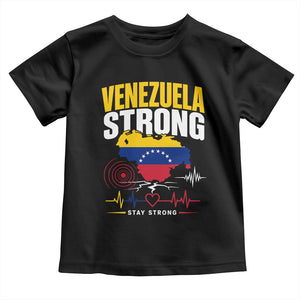 Venezuela Strong Support and Solidarity Toddler T Shirt Patriotic Venezuelan Flag Country Map