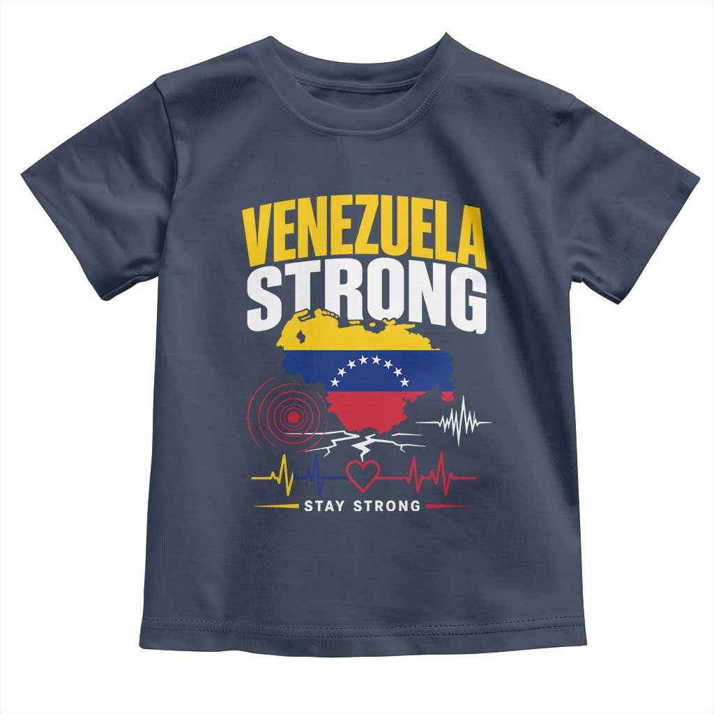 Venezuela Strong Support and Solidarity Toddler T Shirt Patriotic Venezuelan Flag Country Map
