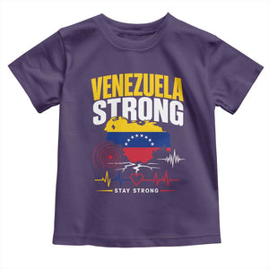 Venezuela Strong Support and Solidarity Toddler T Shirt Patriotic Venezuelan Flag Country Map