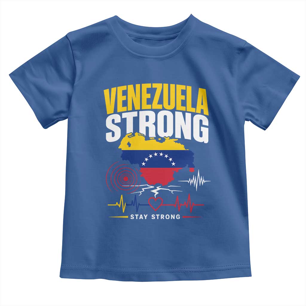 Venezuela Strong Support and Solidarity Toddler T Shirt Patriotic Venezuelan Flag Country Map