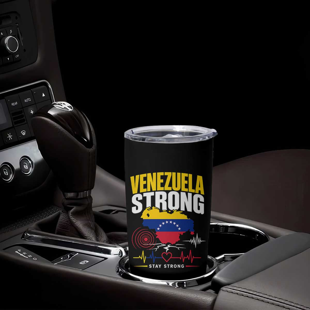 Venezuela Strong Support and Solidarity Tumbler Cup Patriotic Venezuelan Flag Country Map