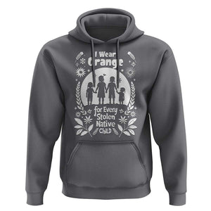 Orange Shirt Day Hoodie I Wear Orange For Every Stolen Native Child Support American Indian TS02 Charcoal Print Your Wear