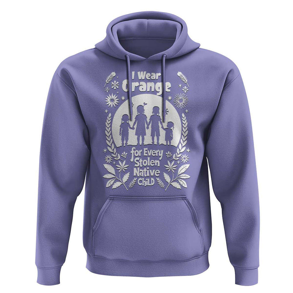 Orange Shirt Day Hoodie I Wear Orange For Every Stolen Native Child Support American Indian TS02 Violet Print Your Wear