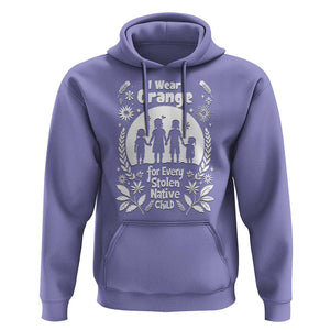 Orange Shirt Day Hoodie I Wear Orange For Every Stolen Native Child Support American Indian TS02 Violet Print Your Wear