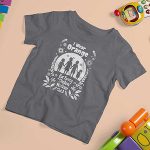Orange Shirt Day T Shirt For Kid I Wear Orange For Every Stolen Native Child Support American Indian TS02 Charcoal Print Your Wear