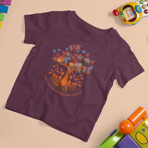 Orange Shirt Day T Shirt For Kid Every Child Native American Day for Truth and Reconciliation TS02 Maroon Print Your Wear