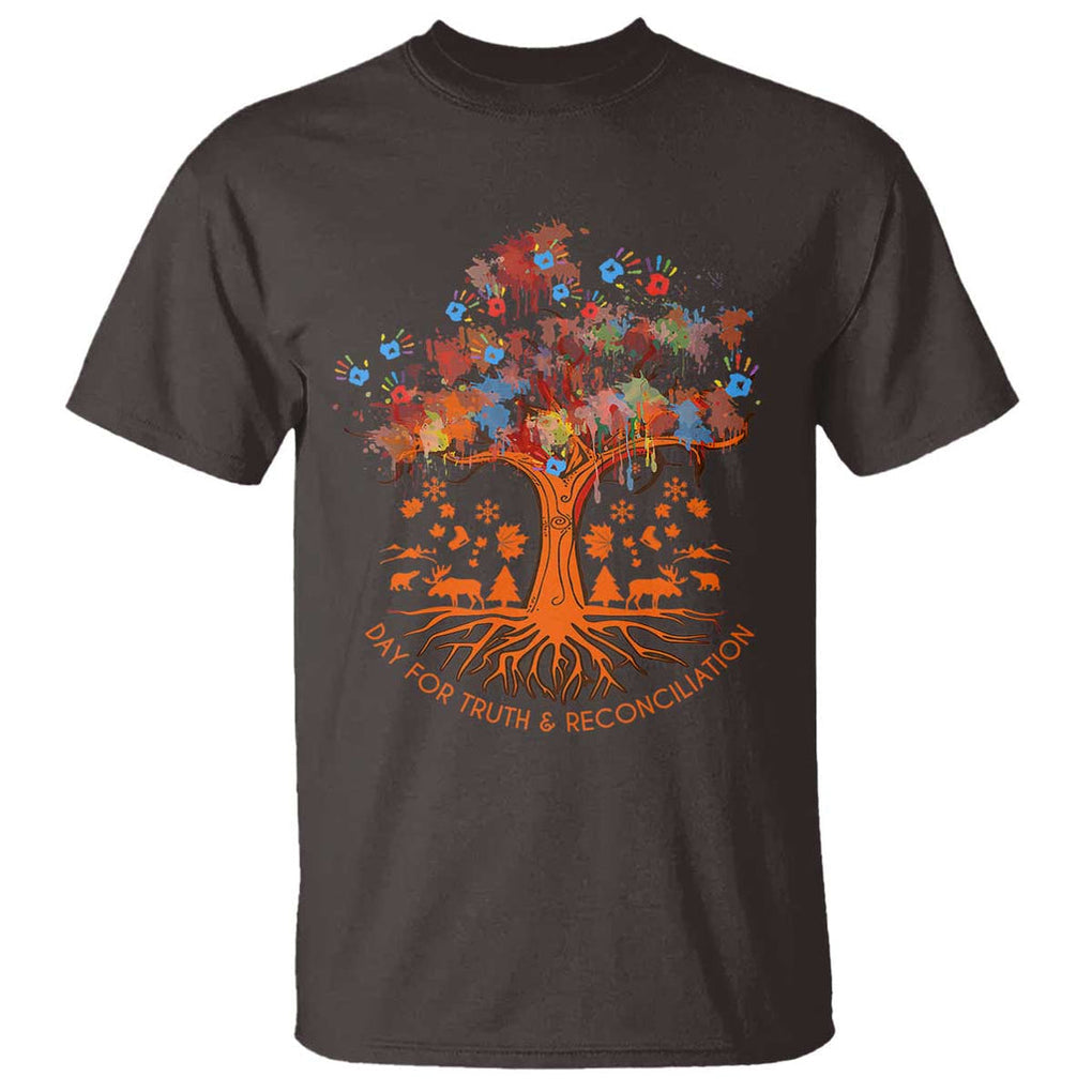 Orange Shirt Day T Shirt Every Child Native American Day for Truth and Reconciliation TS02 Dark Chocolate Print Your Wear
