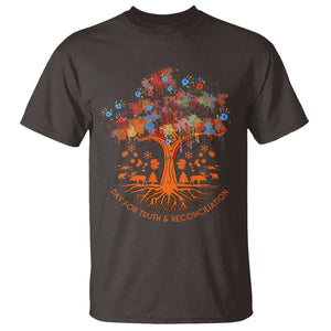 Orange Shirt Day T Shirt Every Child Native American Day for Truth and Reconciliation TS02 Dark Chocolate Print Your Wear