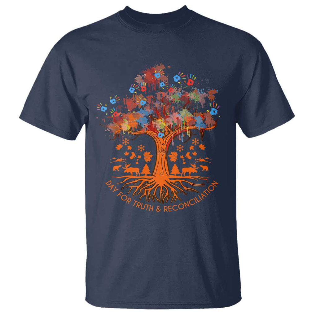 Orange Shirt Day T Shirt Every Child Native American Day for Truth and Reconciliation TS02 Navy Print Your Wear