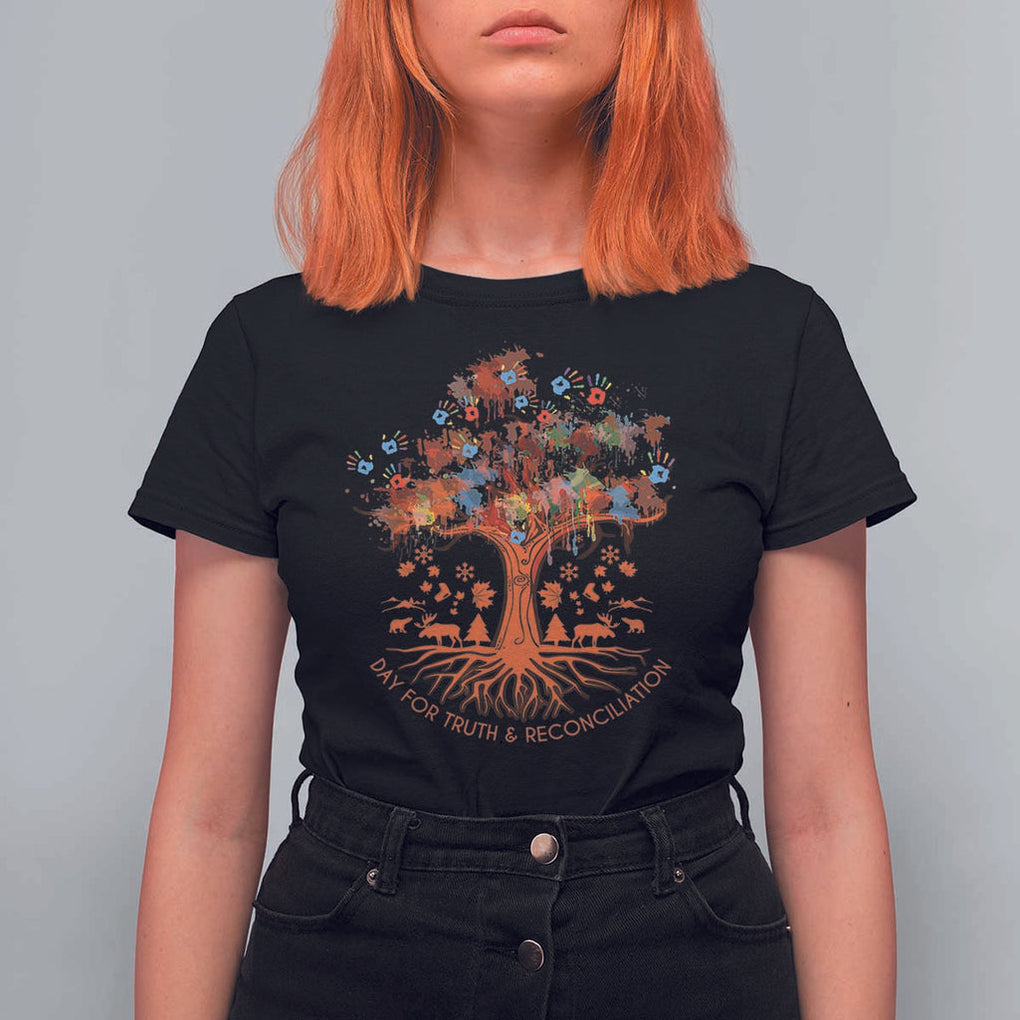 Orange Shirt Day T Shirt For Women Every Child Native American Day for Truth and Reconciliation TS02 Black Print Your Wear