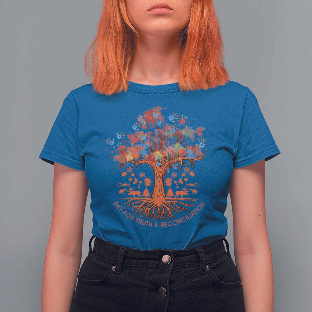 Orange Shirt Day T Shirt For Women Every Child Native American Day for Truth and Reconciliation TS02 Royal Blue Print Your Wear