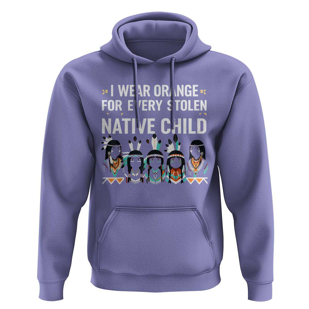 Orange Shirt Day Hoodie I Wear Orange For Every Stolen Native Child Indigenous American Indian TS02 Violet Print Your Wear