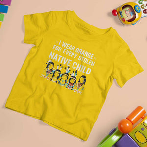 Orange Shirt Day T Shirt For Kid I Wear Orange For Every Stolen Native Child Indigenous American Indian TS02 Daisy Print Your Wear