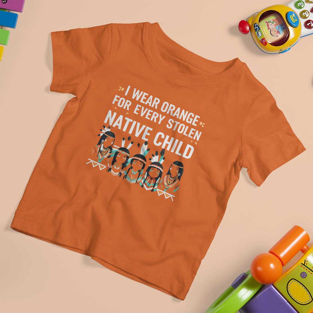 Orange Shirt Day T Shirt For Kid I Wear Orange For Every Stolen Native Child Indigenous American Indian TS02 Orange Print Your Wear