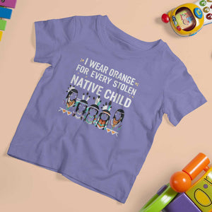 Orange Shirt Day T Shirt For Kid I Wear Orange For Every Stolen Native Child Indigenous American Indian TS02 Violet Print Your Wear