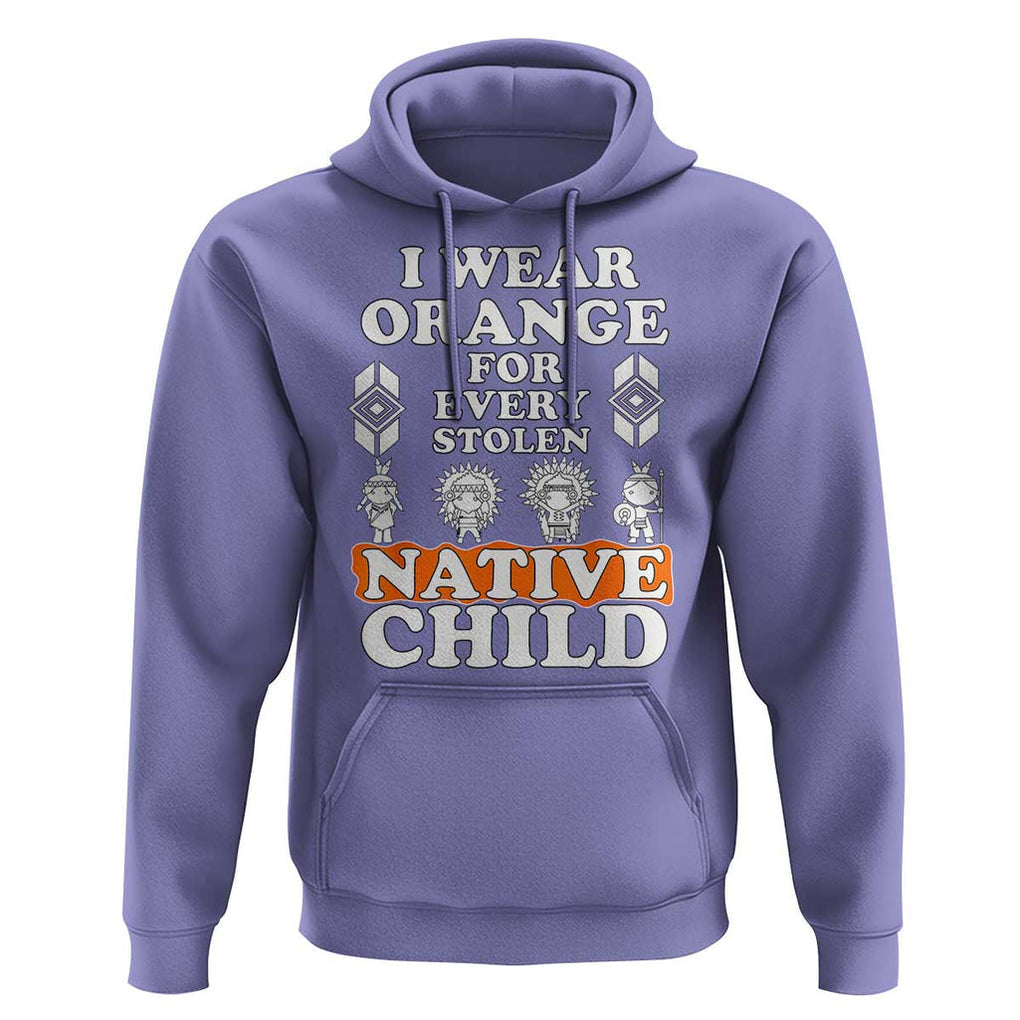 Orange Shirt Day Hoodie I Wear Orange For Every Stolen Native Child American Indian TS02 Violet Print Your Wear