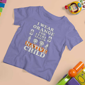 Orange Shirt Day T Shirt For Kid I Wear Orange For Every Stolen Native Child American Indian TS02 Violet Print Your Wear