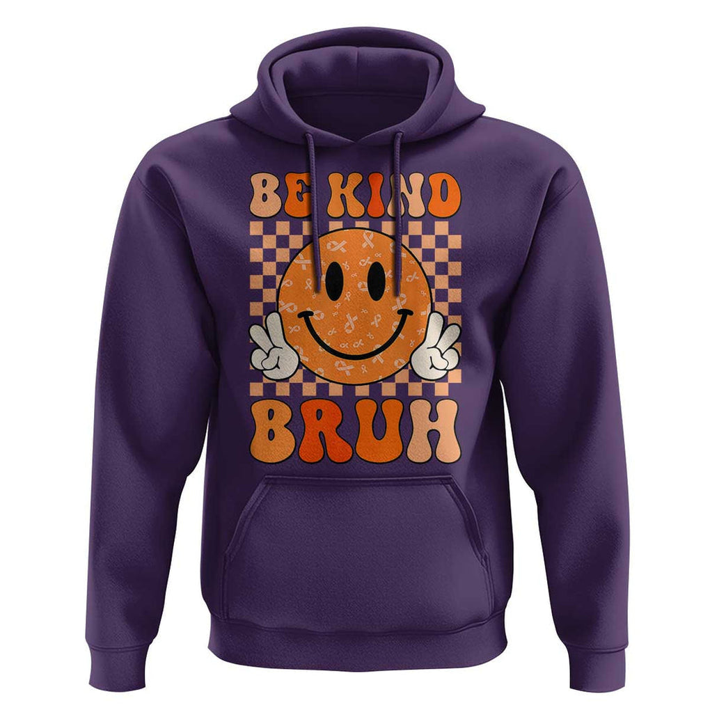 Orange Shirt Day Hoodie Be Kind Bruh Anti Bullying Choose Kindness TS02 Purple Print Your Wear