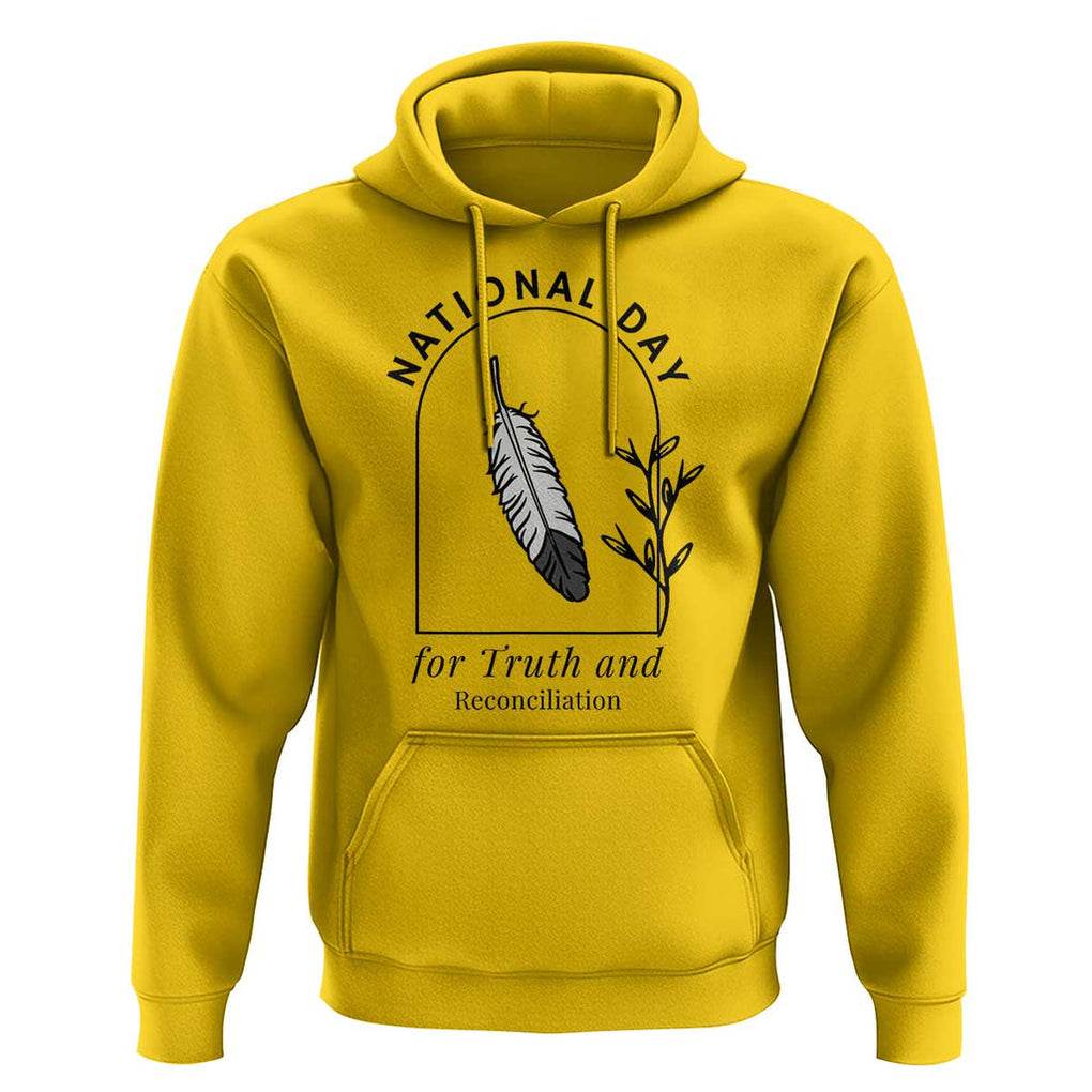 Orange Shirt Day Hoodie National Day For Truth And Reconciliation Native Feather TS02 Daisy Print Your Wear