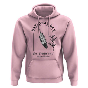 Orange Shirt Day Hoodie National Day For Truth And Reconciliation Native Feather TS02 Light Pink Print Your Wear
