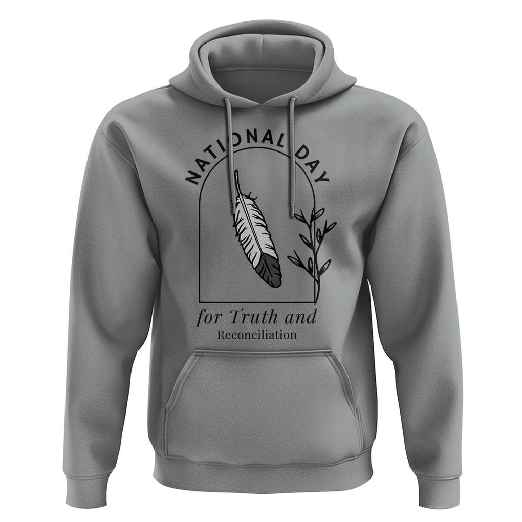 Orange Shirt Day Hoodie National Day For Truth And Reconciliation Native Feather TS02 Sport Gray Print Your Wear