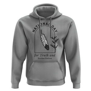 Orange Shirt Day Hoodie National Day For Truth And Reconciliation Native Feather TS02 Sport Gray Print Your Wear