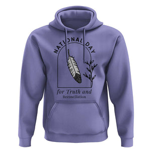 Orange Shirt Day Hoodie National Day For Truth And Reconciliation Native Feather TS02 Violet Print Your Wear