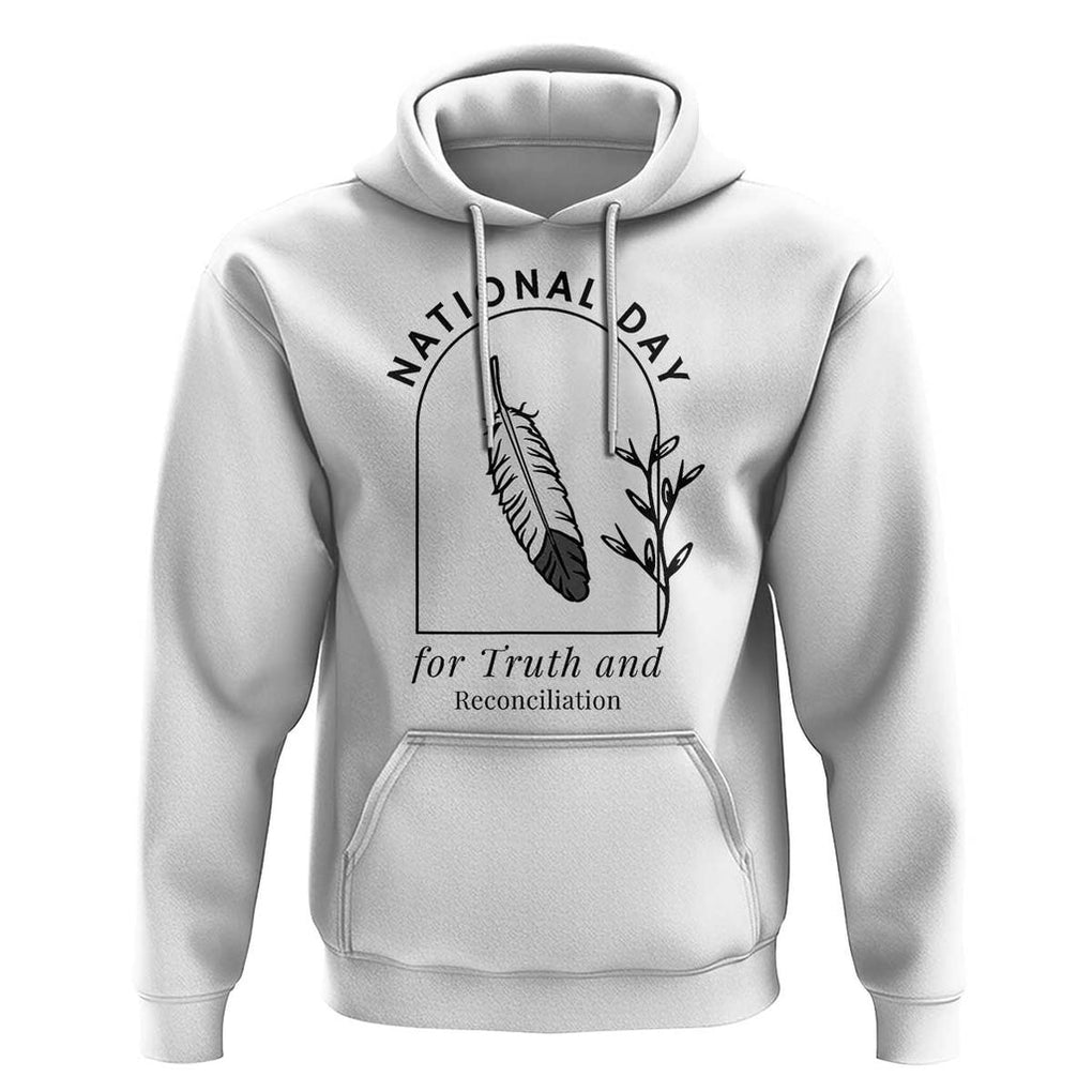Orange Shirt Day Hoodie National Day For Truth And Reconciliation Native Feather TS02 White Print Your Wear
