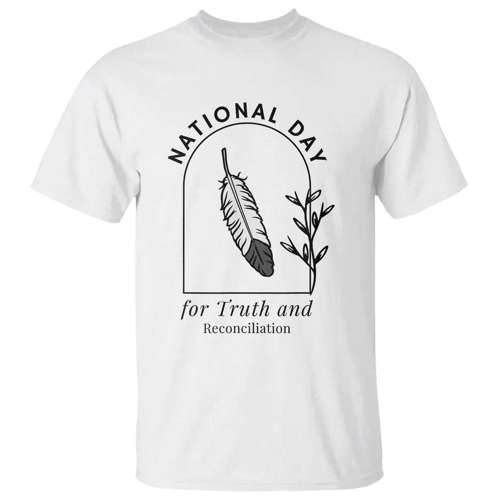 Orange Shirt Day T Shirt National Day For Truth And Reconciliation Native Feather TS02 White Print Your Wear