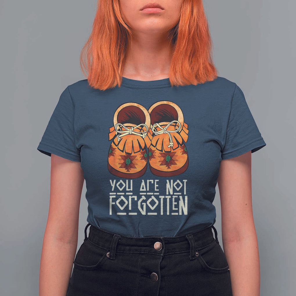 Orange Shirt Day T Shirt For Women You Are Not Forgotten Native American Every Child Shoes TS02 Navy Print Your Wear
