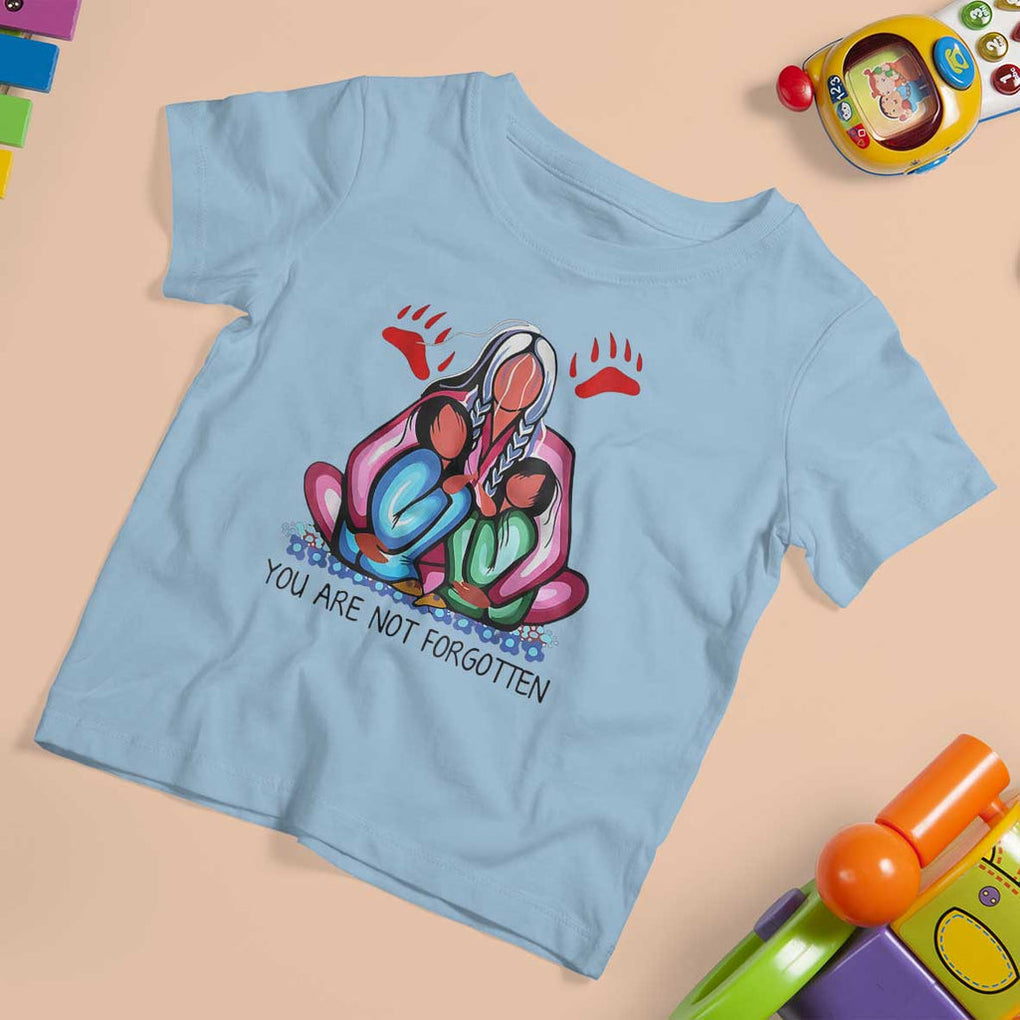 Orange Shirt Day T Shirt For Kid You Are Not Forgotten Native American Child TS02 Light Blue Print Your Wear