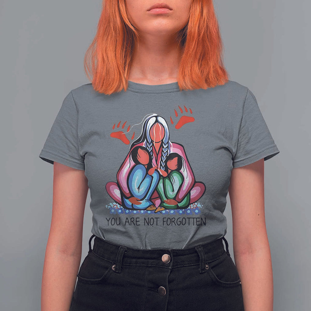 Orange Shirt Day T Shirt For Women You Are Not Forgotten Native American Child TS02 Charcoal Print Your Wear